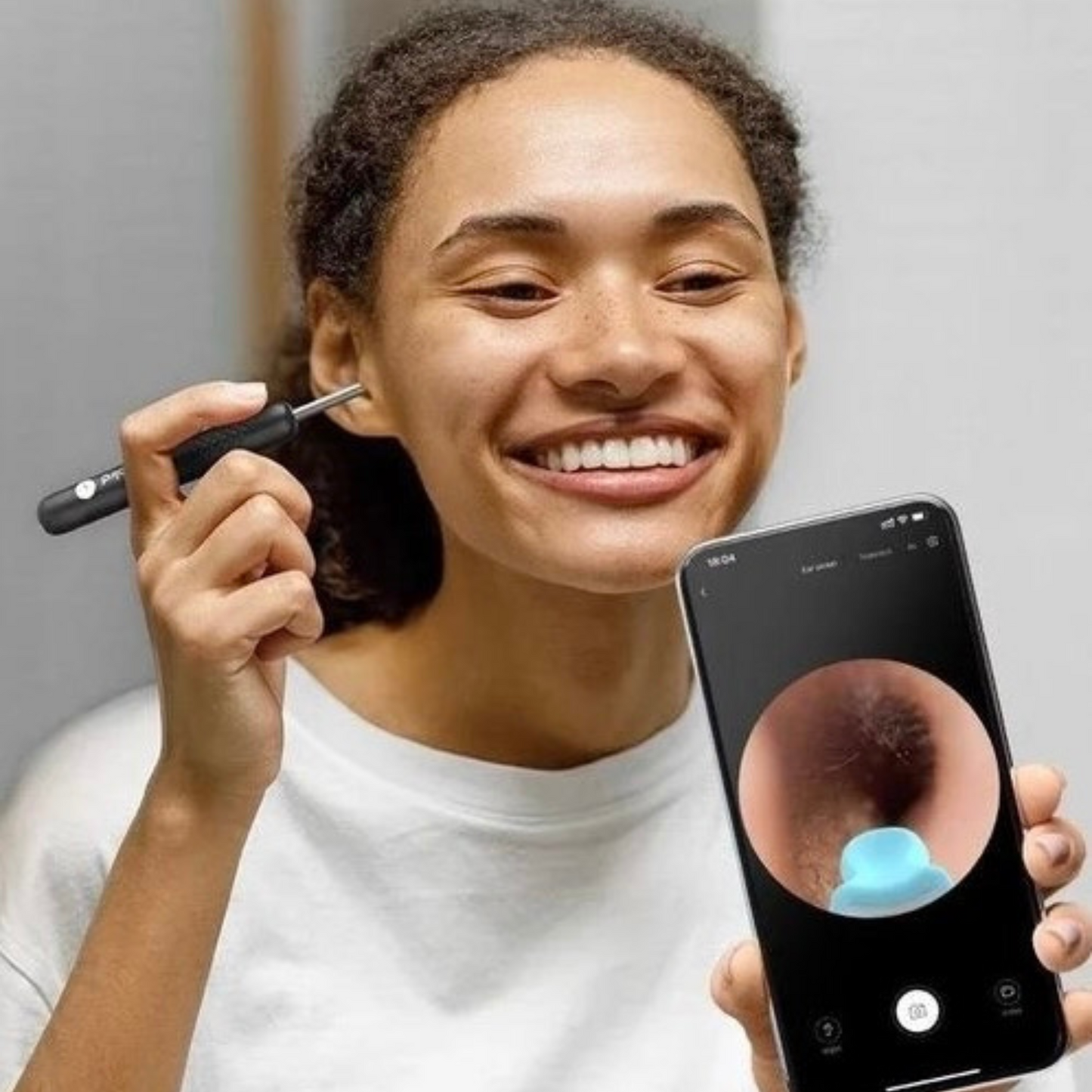 Nettoyeur d’Oreilles Visuel avec Caméra